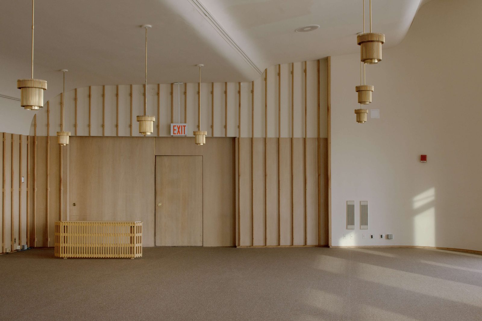Every piece of the room&mdash;from the custom bronze door handles to window louvers, tiles, curtains, and pendant lights&mdash;has been preserved for future exhibition.